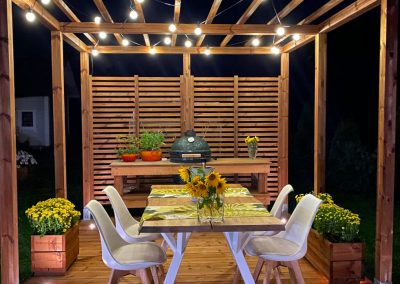 Pergola ja terassivalot