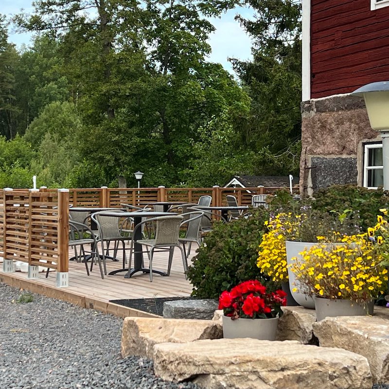 Lankosken mylly Parklet terassi ravintoloille